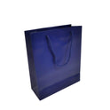 Blue Paper Carrier Bags with Rope Handles – Various Sizes and Matt Finishes