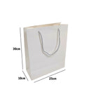 White Paper Carrier Bags with Rope Handles – Various Sizes and Matt Finishes