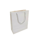 White Paper Carrier Bags with Rope Handles – Various Sizes and Matt Finishes