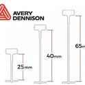 Avery Dennison High Quality Plastic Fastener Barbs – Durable Tagging Attachments 25mm, 40mm, 65mm