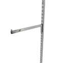Chrome Straight Arm For Twin Slot Uprights For Retail Display Shopfittings