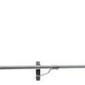 10ft Long Pole +3 Brackets +2 Plastic end Caps -Super Heavy Duty Chrome Plated Wall Mounted Garment Clothes Rail Hanging Shop Display Tubing Rack Diameter of Pole