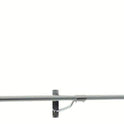 10ft Long Pole +3 Brackets +2 Plastic end Caps -Super Heavy Duty Chrome Plated Wall Mounted Garment Clothes Rail Hanging Shop Display Tubing Rack Diameter of Pole