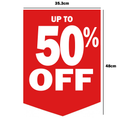 UP TO 50% OFF Double-Sided Hanging Sign