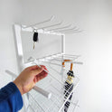White Umbrella Stand Metal Floor Rack Display for Retail Stores keychain Stand