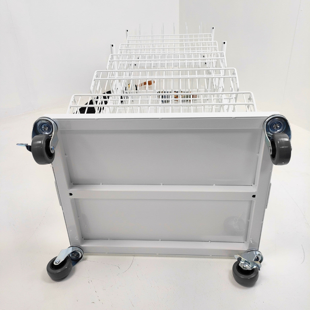 White Umbrella Stand Metal Floor Rack Display for Retail Stores keychain Stand