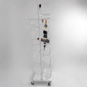 White Umbrella Stand Metal Floor Rack Display for Retail Stores keychain Stand