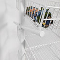 White Umbrella Stand Metal Floor Rack Display for Retail Stores keychain Stand