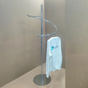 Chrome Spiral Clothes Rail Display Stand