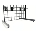 New 4ft Black Grid Panel - Heavy Duty Mesh with T-Leg for durable displays