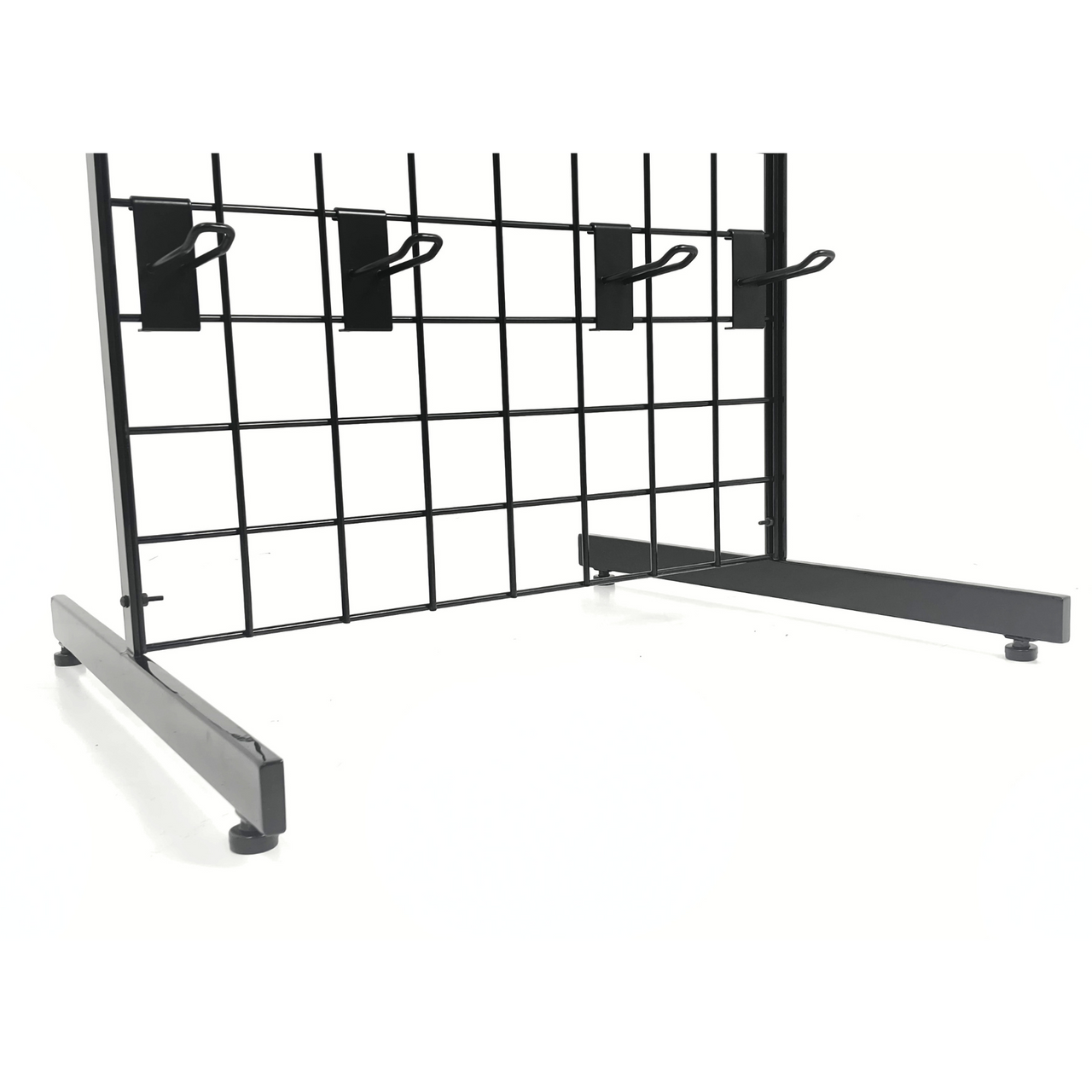 New 4ft Black Grid Panel - Heavy Duty Mesh with T-Leg for durable displays
