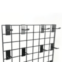New 4ft Black Grid Panel - Heavy Duty Mesh with T-Leg for durable displays