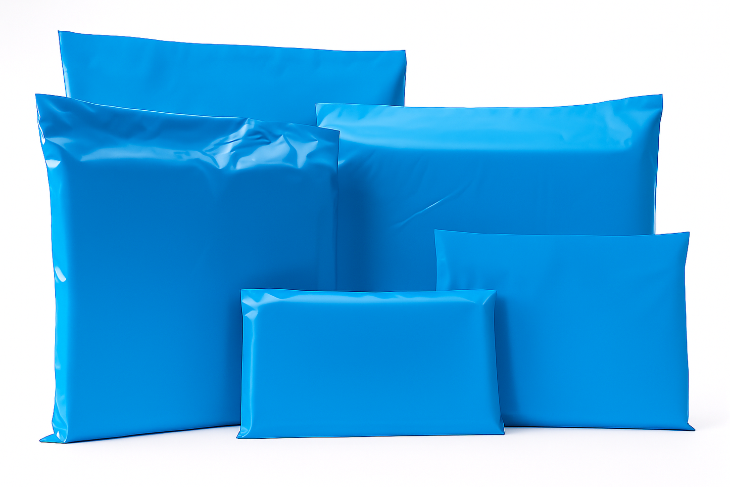 100x Blue Mailing Bags