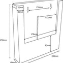 A4 Portrait Leaflet Holder - Wall Mounted