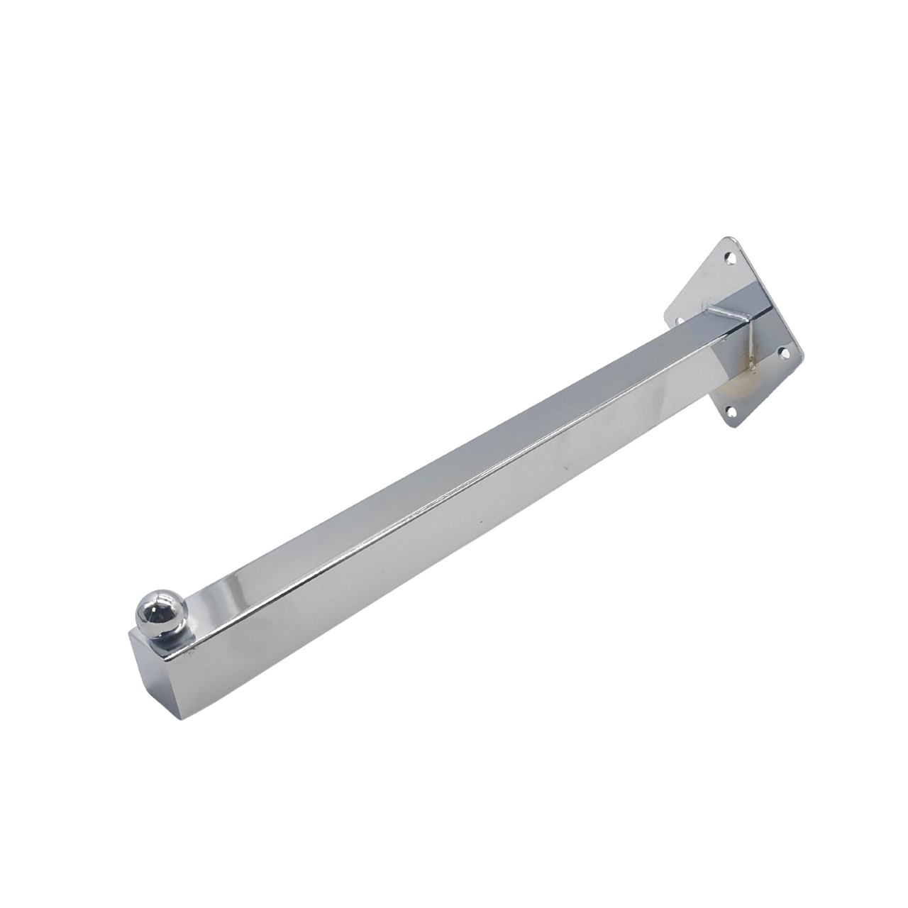 Wall Mounted Full Chrome Heavy Duty Thick Square arm for Home and Retail Display