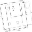 A6 Portrait Leaflet Holder - Wall Mounted