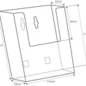 A6 Portrait Leaflet Holder - Wall Mounted