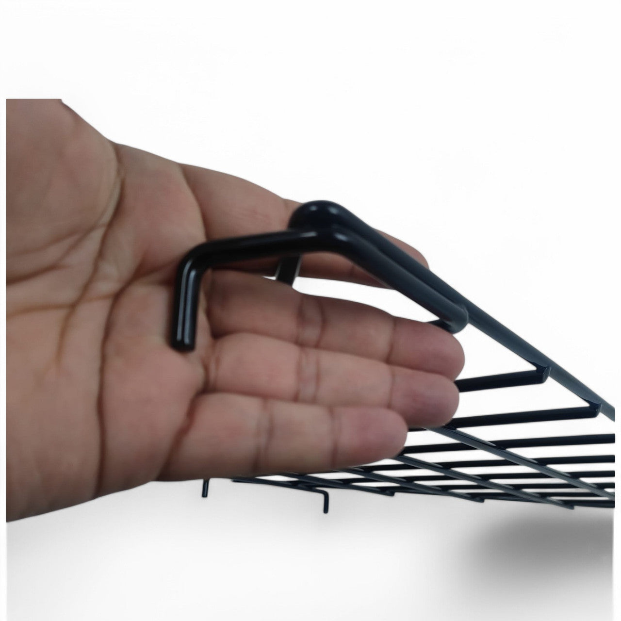 Triangular Shelf For Grid Mesh Panels