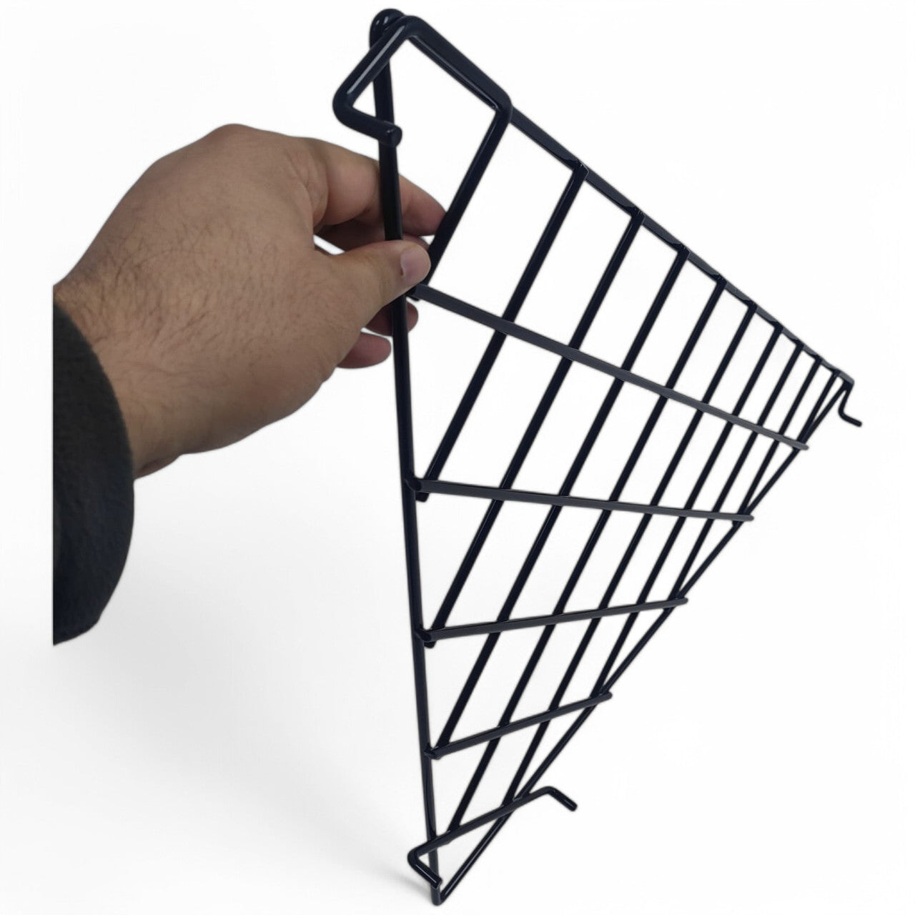Triangular Shelf For Grid Mesh Panels