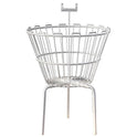 White Round Dump Bin Basket Retail Merchandising Display Storage Bin 55cm Dia
