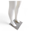 Child Plastic Egg Head Display Mannequin – Glossy White-135cm