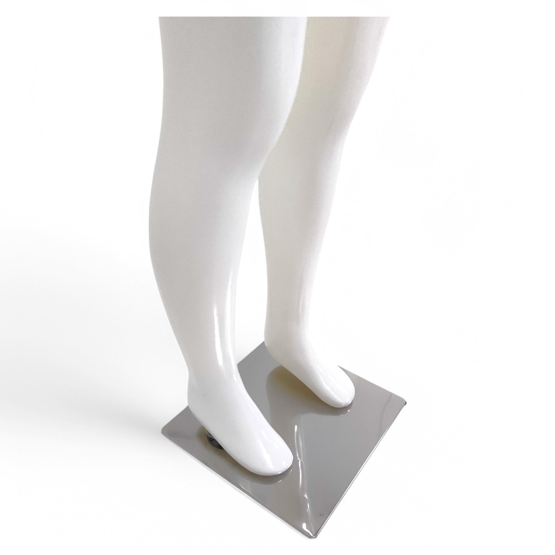 Child Plastic Egg Head Display Mannequin – Glossy White-135cm