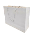 White Paper Carrier Bags with Rope Handles – Various Sizes and Matt Finishes