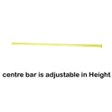 Centre Bar For Garment Clothes Yellow  Rail Sizes  3ft 4ft 5ft 6ft