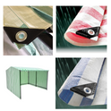 Striped Tarpaulin Heavy Duty Waterproof Market Stall Cover Tarp Sheet