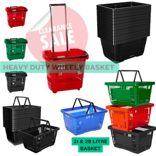 Plastic Shopping Basket with handles Plastic Shopping Basket - 22L,28L, 31L