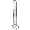 Chrome Gridmesh Tower Display for Retail & Exhibitions, Easy Assembly & Storage