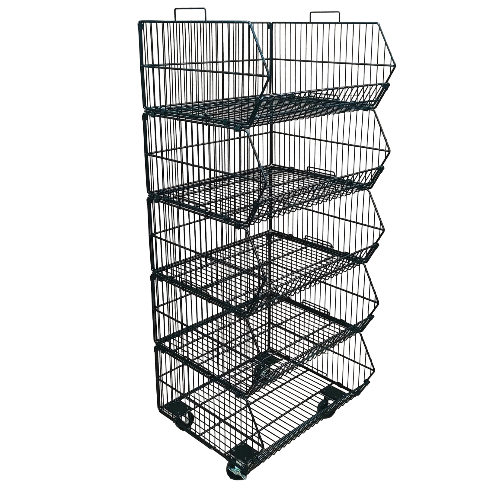 Pallet Of Stackable Black Basket 60cm