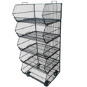 Pallet Of Stackable Black Basket 60cm