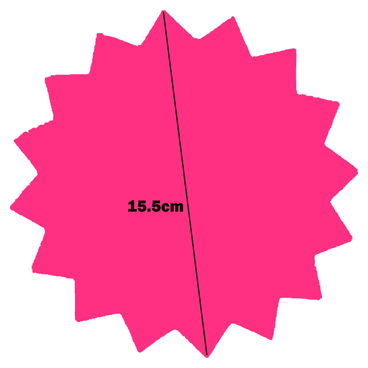 Star Shaped Fluorescent Pink Multi Coloured Flash Sale Cards