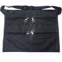 6 Pocket Blue Denim Market Trader Money Belt Bag Apron Pouch Adjustable Waist Strap