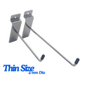 Thin Size Slatwall Accessory Display Hook 4" and 6"
