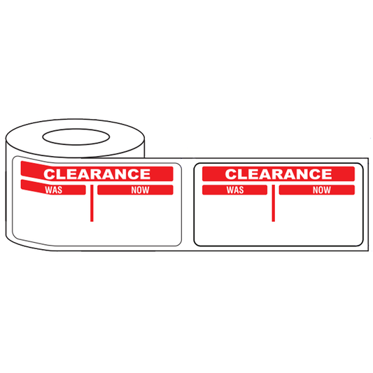 500x 50mm Rectangular Adhesive Clearance Was/Now Highlights