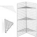 Triangular Shelf For Grid Mesh Panels