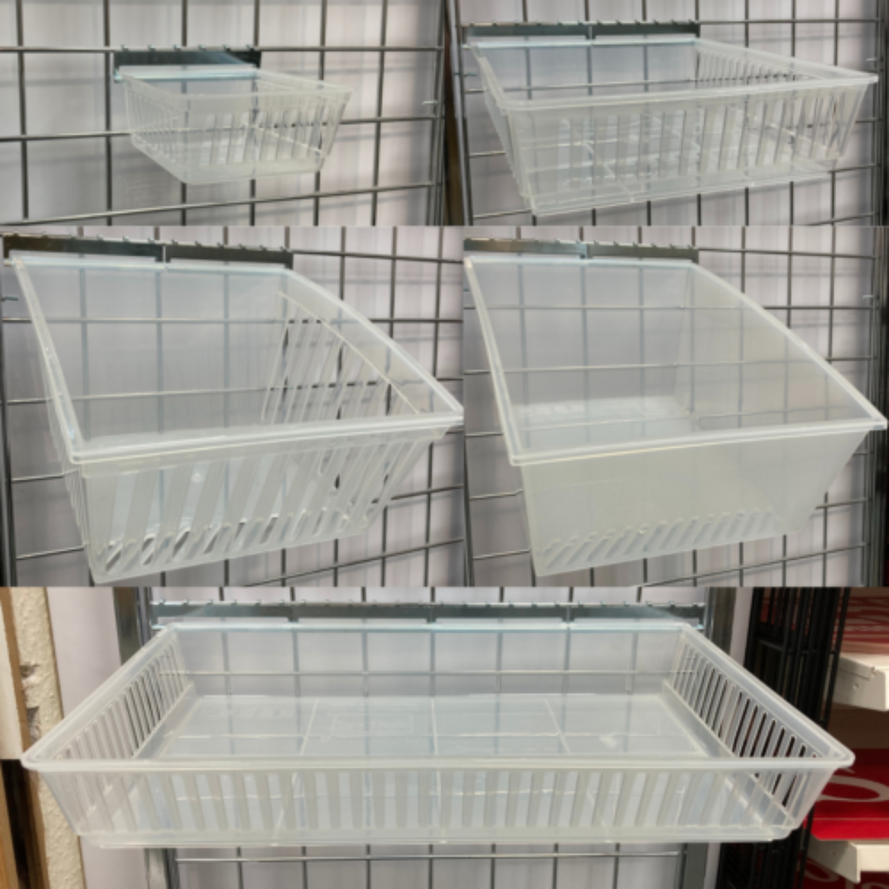 New Heavy Duty Crate Box Storage Box Slatbox Shelf Box Slatwall Display