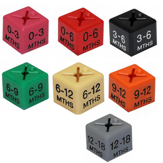 50 Coat Hanger Size Cubes Babieswear Garment Clothes Marker Babies Size Cube