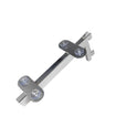 Chrome Glass Shelf Brackets For Upright Dual Suction Pad For Holding 2 Glass