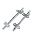 Chrome Glass Shelf Brackets For Upright Dual Suction Pad For Holding 2 Glass
