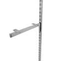 Chrome Glass Shelf Brackets For Upright Dual Suction Pad For Holding 2 Glass