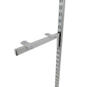 Chrome Glass Shelf Brackets For Upright Dual Suction Pad For Holding 2 Glass