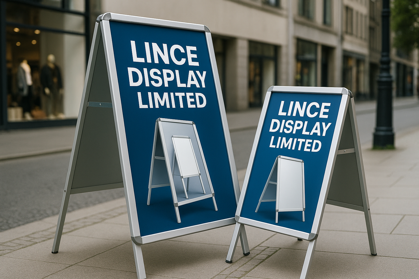 A-Board Double Side Quality Pavement Sign, Snap Frame Poster Display Stand