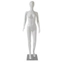 Female Plastic Display Egg Head Mannequin – White Gloss