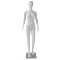 Female Plastic Display Egg Head Mannequin – White Gloss