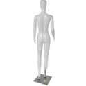 Female Plastic Display Egg Head Mannequin – White Gloss