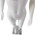 Female Plastic Display Egg Head Mannequin – White Gloss
