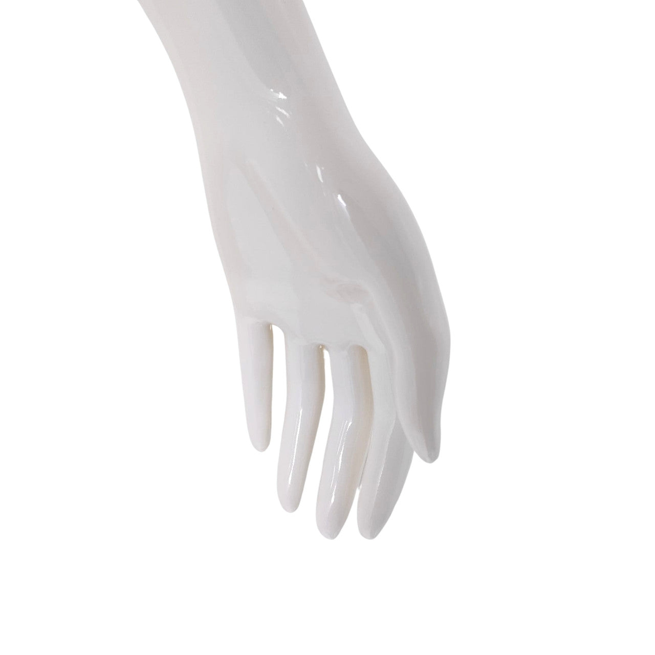 Female Plastic Display Egg Head Mannequin – White Gloss